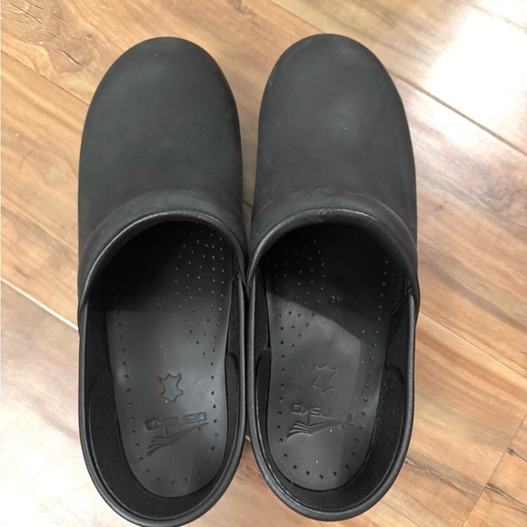 Dansko Black Professional Oiled Leather Clog size EU 40 Nursing Medical Comfort - Picture 5 of 9